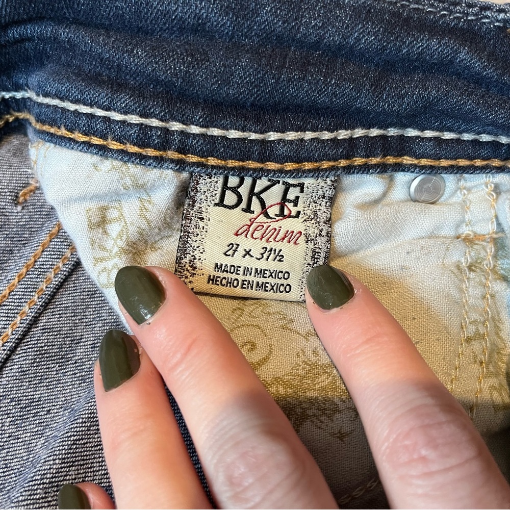 Two pairs BKE Denim jeans 27rx31.5 - Picture 3 of 8